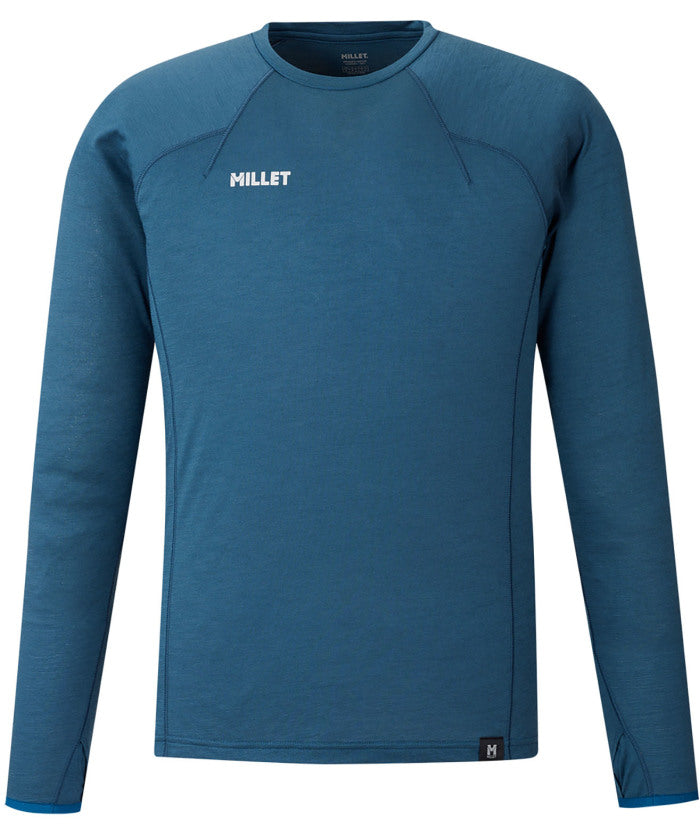 ミレー MILLET ミレー MILLET アウトドア UBIC WOOL CREW LS M MIV03184 （N3721 CASTELROCK） N3721 CASTELROCK