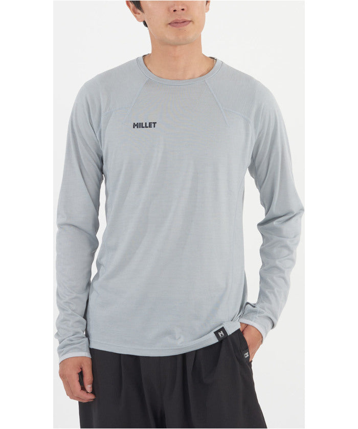 ミレー MILLET ミレー MILLET アウトドア UBIC WOOL CREW LS M MIV03184 （N3721 CASTELROCK） N3721 CASTELROCK