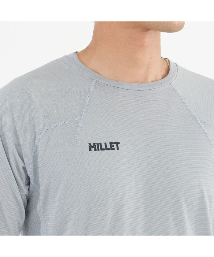 ミレー MILLET ミレー MILLET アウトドア UBIC WOOL CREW LS M MIV03184 （N3721 CASTELROCK） N3721 CASTELROCK