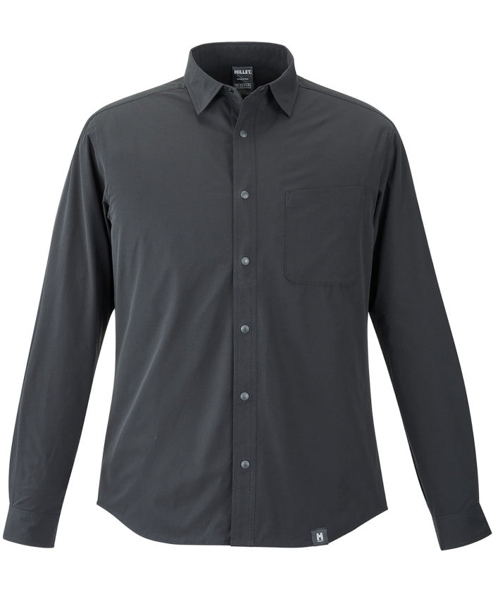 ミレー MILLET ミレー MILLET アウトドア IB SOLID SHIRT LS M MIV03193 （N0247 BLACK-NOIR） N0247 BLACK-NOIR