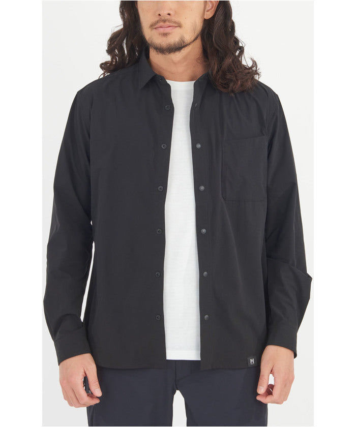 ミレー MILLET ミレー MILLET アウトドア IB SOLID SHIRT LS M MIV03193 （N0247 BLACK-NOIR） N0247 BLACK-NOIR