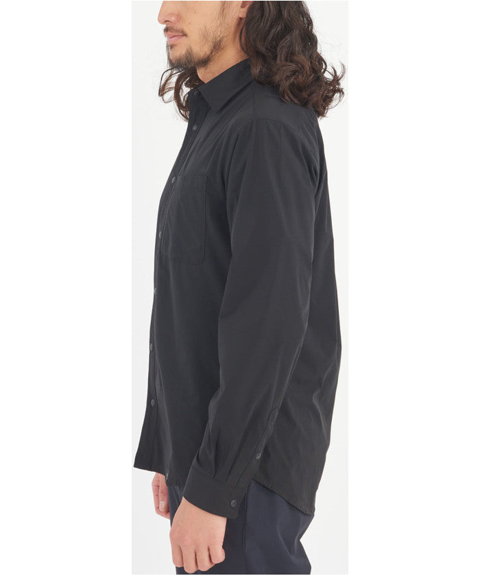 ミレー MILLET ミレー MILLET アウトドア IB SOLID SHIRT LS M MIV03193 （N0247 BLACK-NOIR） N0247 BLACK-NOIR
