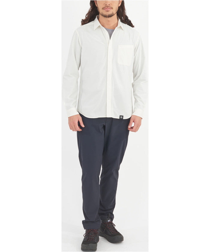 ミレー MILLET ミレー MILLET アウトドア IB SOLID SHIRT LS M MIV03193 （N0247 BLACK-NOIR） N0247 BLACK-NOIR