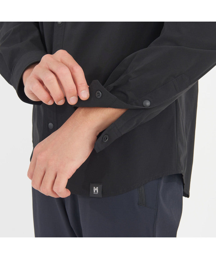 ミレー MILLET ミレー MILLET アウトドア IB SOLID SHIRT LS M MIV03193 （N0247 BLACK-NOIR） N0247 BLACK-NOIR