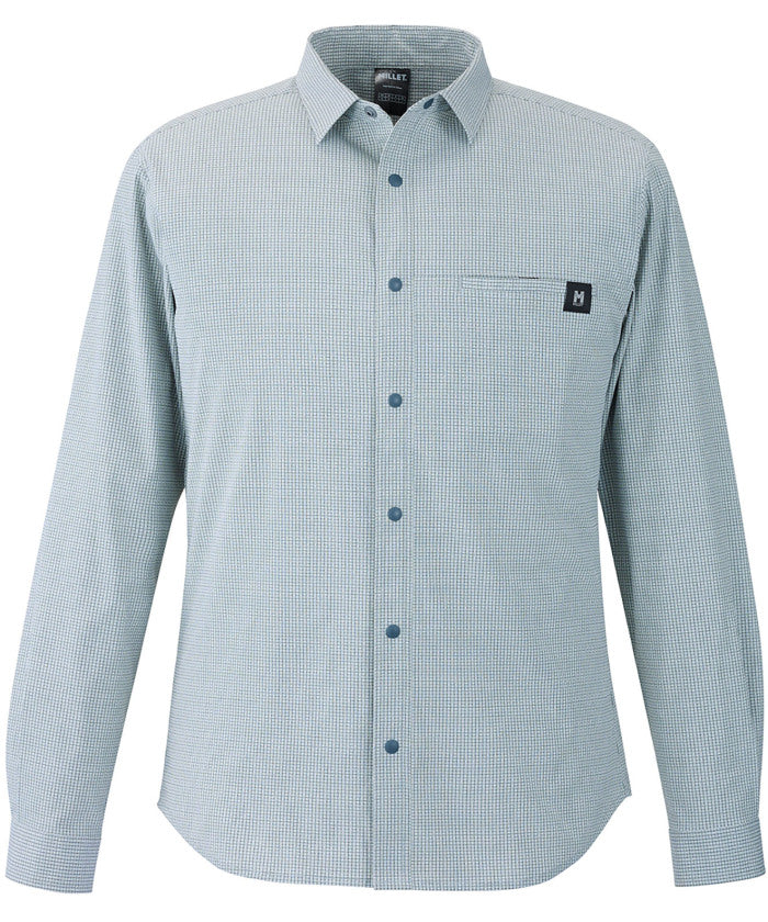 ミレー MILLET ミレー MILLET アウトドア IB CHECK SHIRT LS M MIV03194 （N0247 BLACK-NOIR） N0247 BLACK-NOIR