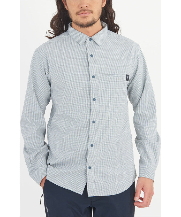 ミレー MILLET ミレー MILLET アウトドア IB CHECK SHIRT LS M MIV03194 （N0247 BLACK-NOIR） N0247 BLACK-NOIR