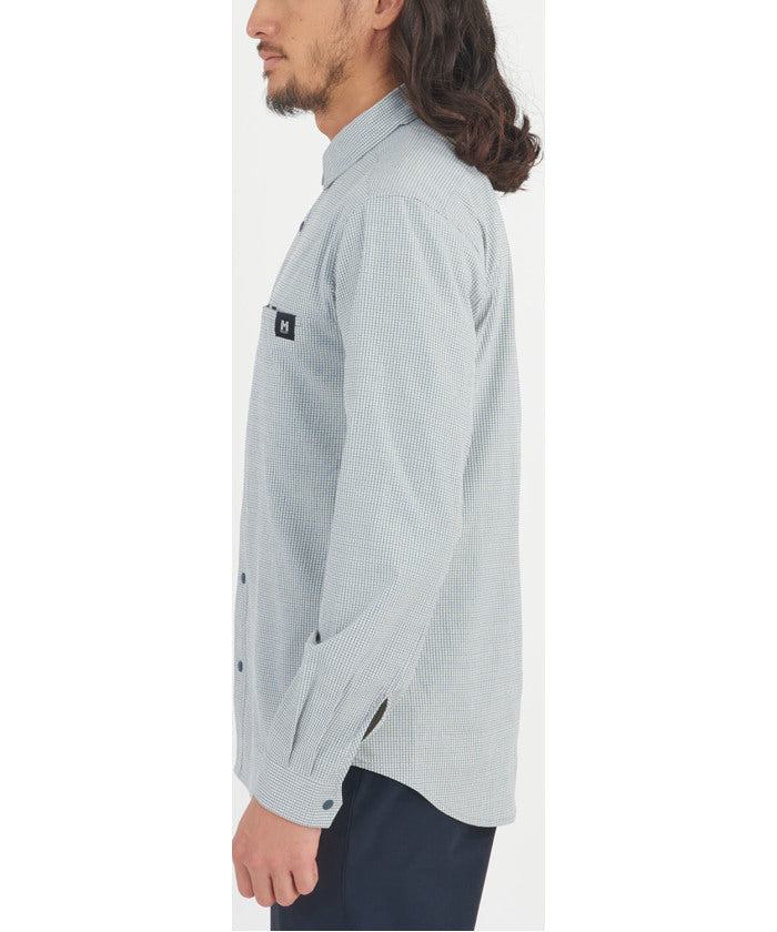 ミレー MILLET ミレー MILLET アウトドア IB CHECK SHIRT LS M MIV03194 （N0247 BLACK-NOIR） N0247 BLACK-NOIR