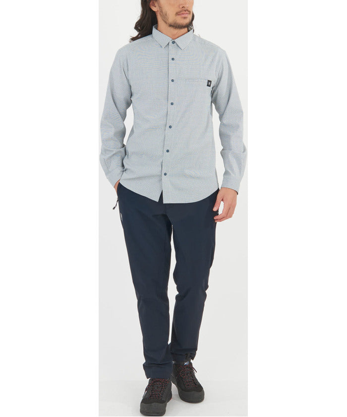 ミレー MILLET ミレー MILLET アウトドア IB CHECK SHIRT LS M MIV03194 （N0247 BLACK-NOIR） N0247 BLACK-NOIR
