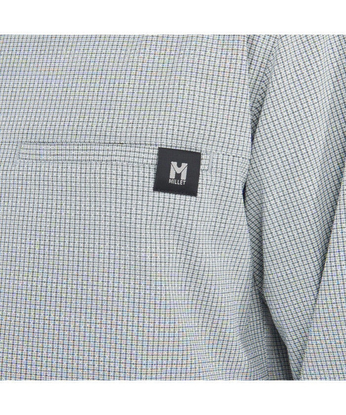 ミレー MILLET ミレー MILLET アウトドア IB CHECK SHIRT LS M MIV03194 （N0247 BLACK-NOIR） N0247 BLACK-NOIR