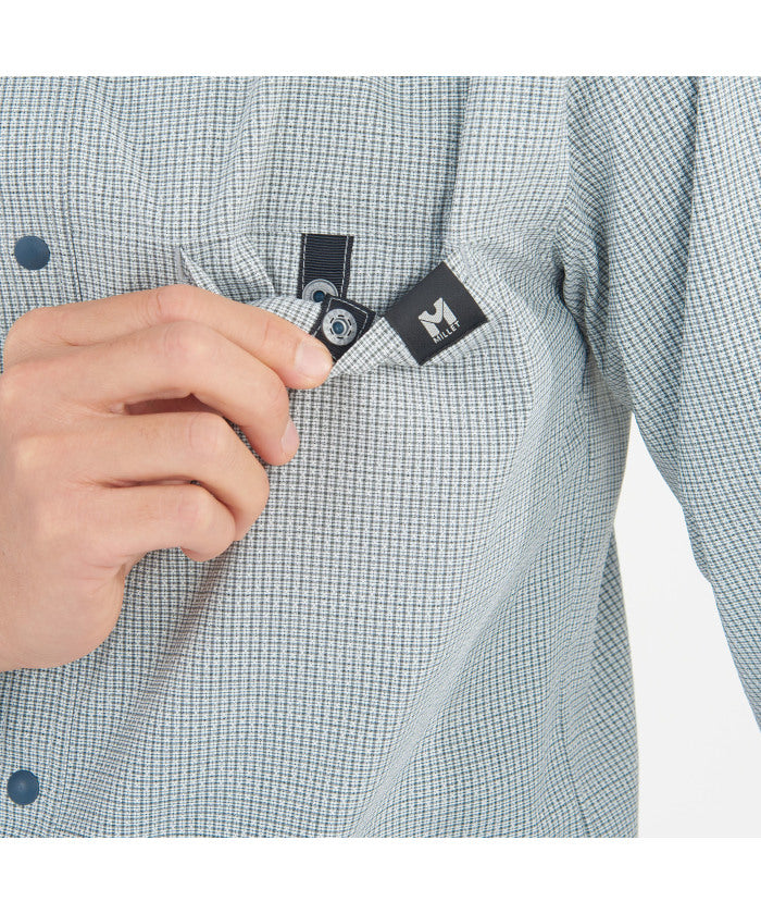 ミレー MILLET ミレー MILLET アウトドア IB CHECK SHIRT LS M MIV03194 （N0247 BLACK-NOIR） N0247 BLACK-NOIR