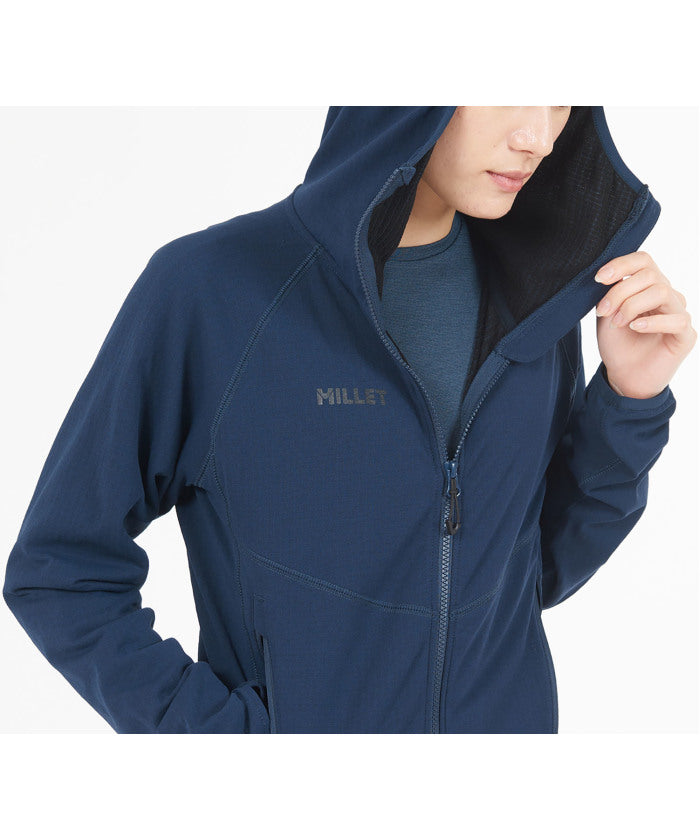 ミレー MILLET MILLET ミレー アウトドア DRY GRID HOODIE W MIV02046 （SAPHIR） SAPHIR
