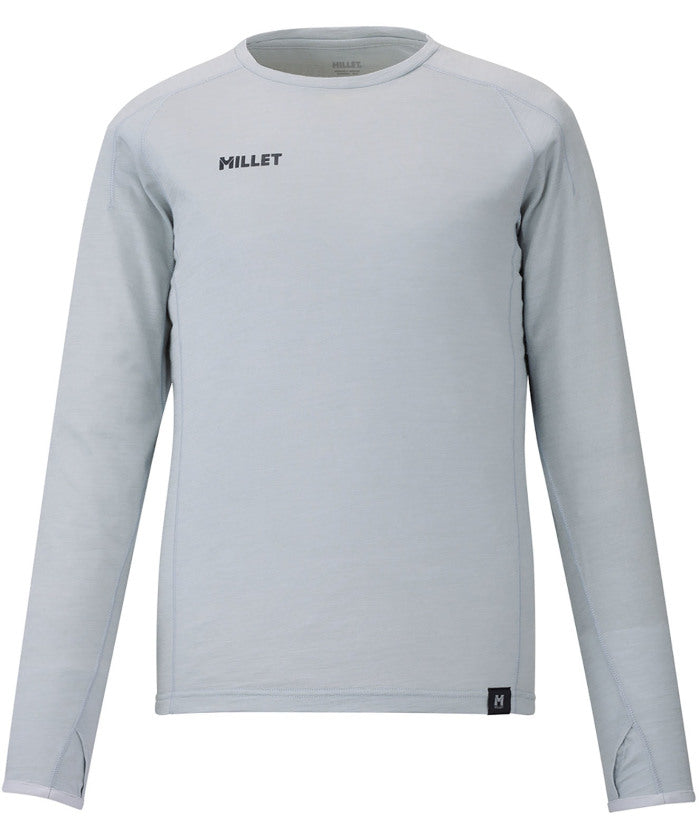 ミレー MILLET ミレー MILLET アウトドア UBIC WOOL CREW LS W MIV03216 （N7372 SILVER） N7372 SILVER