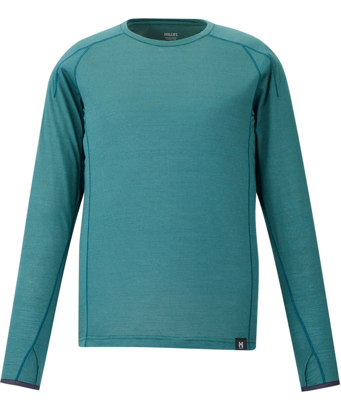 ミレー MILLET ミレー MILLET アウトドア UBIC WOOL CREW LS W MIV03216 （N7372 SILVER） N7372 SILVER