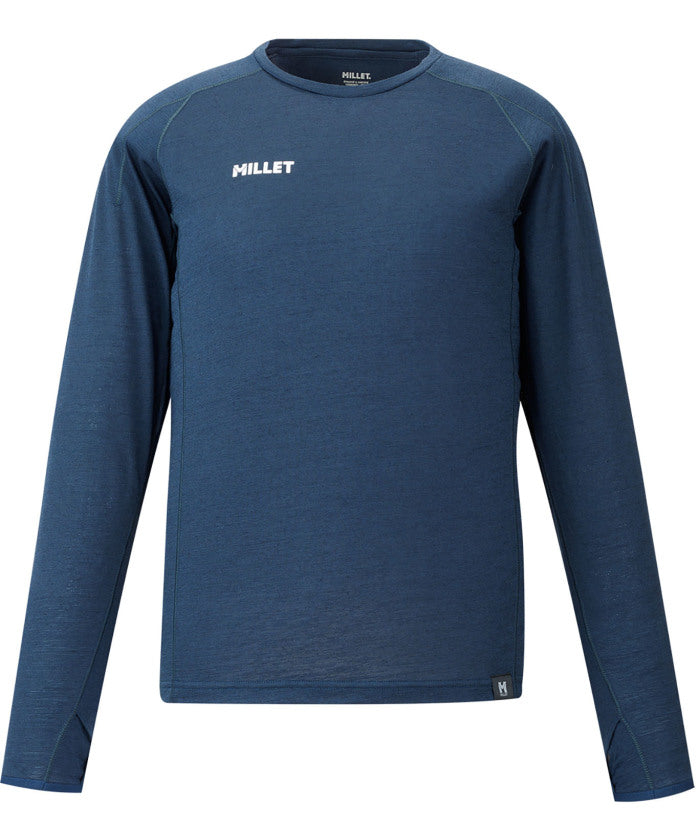 ミレー MILLET ミレー MILLET アウトドア UBIC WOOL CREW LS W MIV03216 （N7372 SILVER） N7372 SILVER