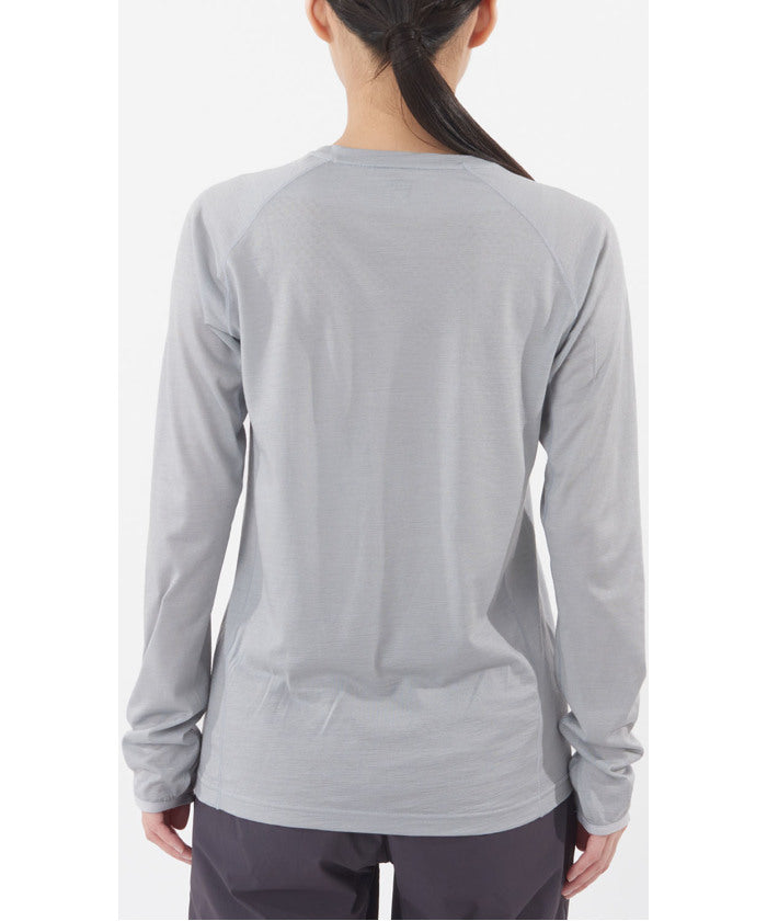 ミレー MILLET ミレー MILLET アウトドア UBIC WOOL CREW LS W MIV03216 （N7372 SILVER） N7372 SILVER
