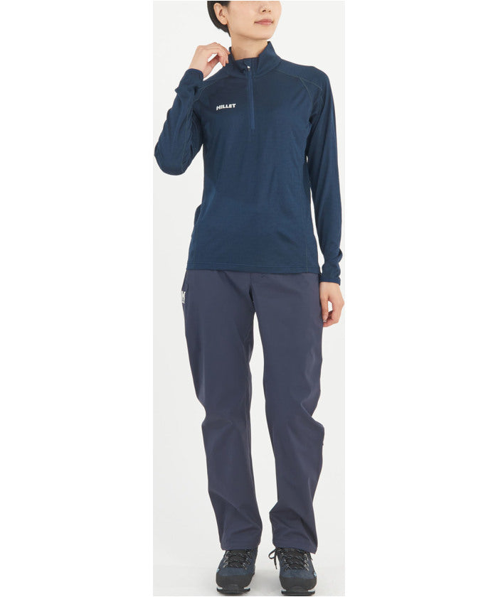 ミレー MILLET ミレー MILLET アウトドア UBIC WOOL ZIP LS W MIV03215 （N4238 BOTTLE） N4238 BOTTLE