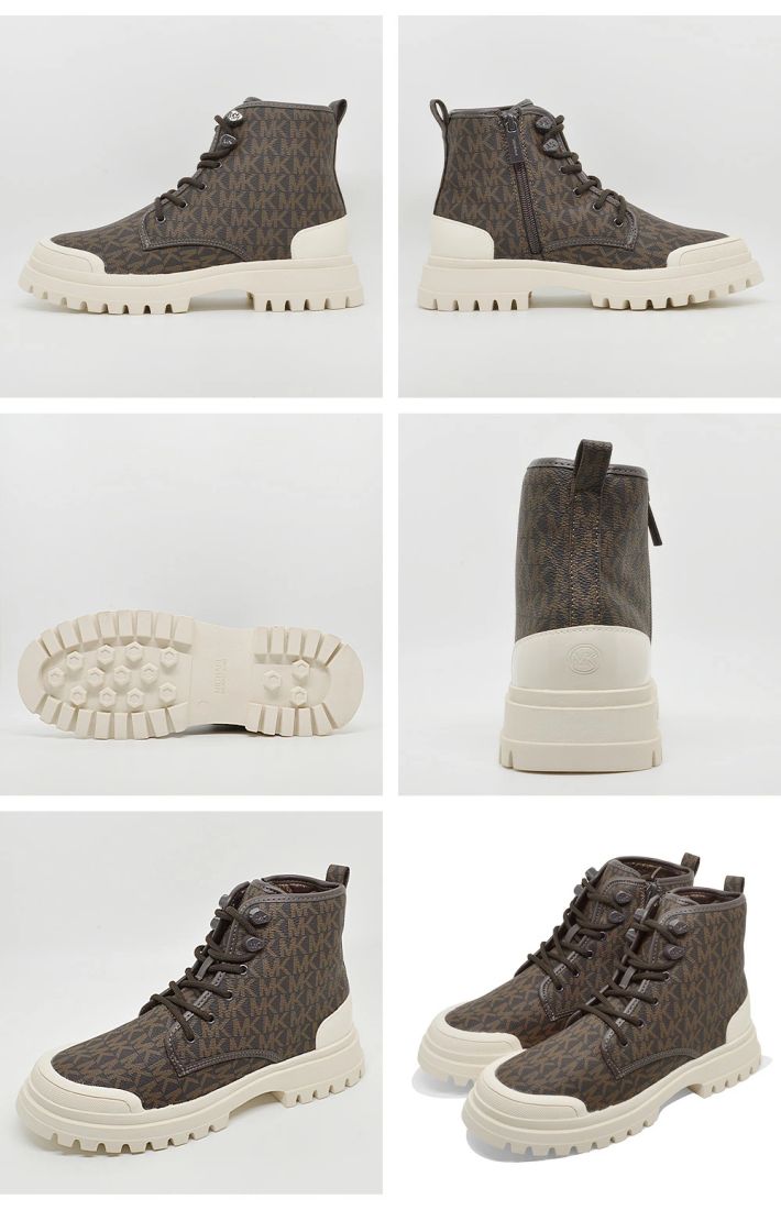 MICHAEL KORS KIDS Boots MK101107 Michael Kors Payton Low Rebound Casual Shoes Lace-Up Monogram