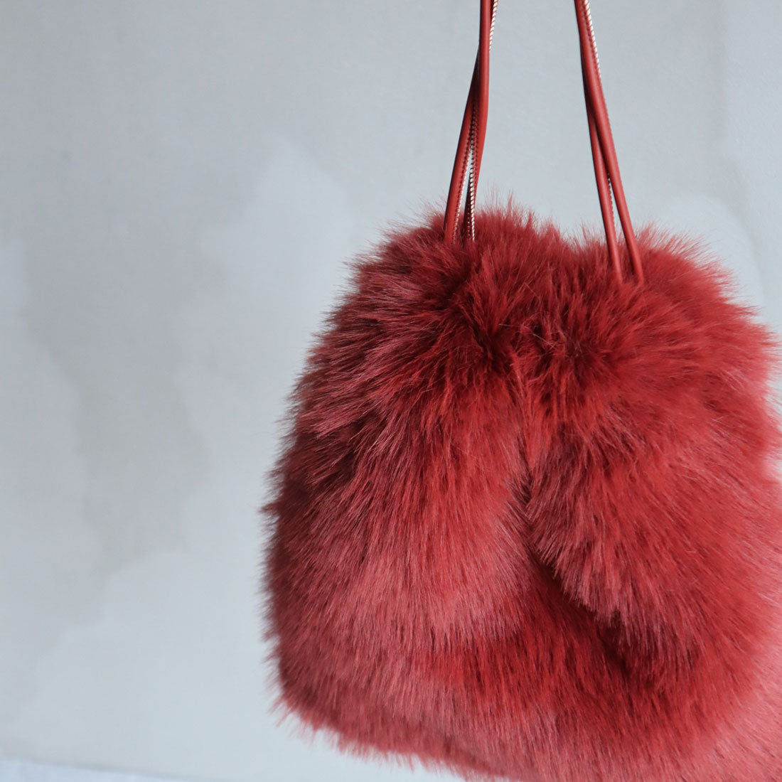 ミレム mirem Ring fur bag,APRICOT