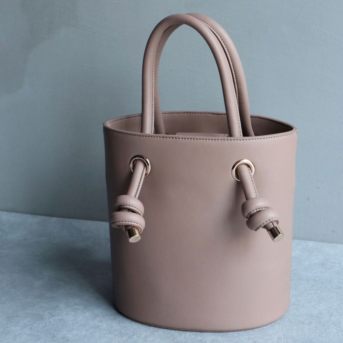 ミレム mirem Tie handle bucket bag
