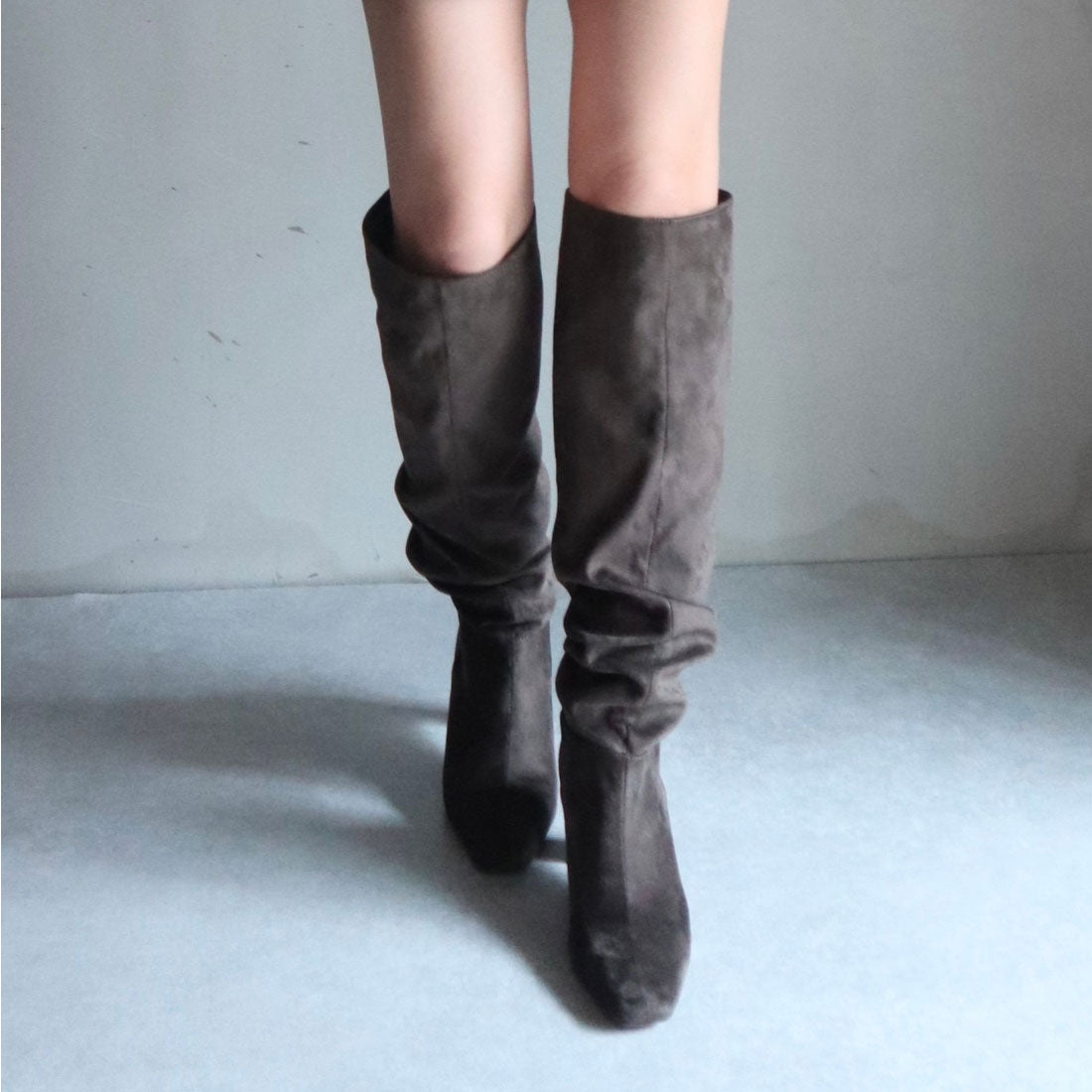 ミレム mirem Square loose long boots