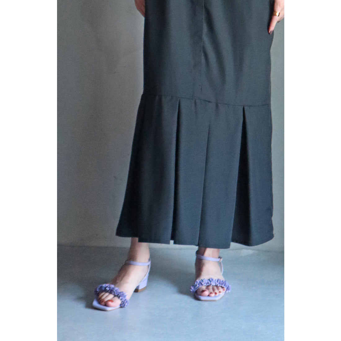 ミレム mirem Flower flat sandals