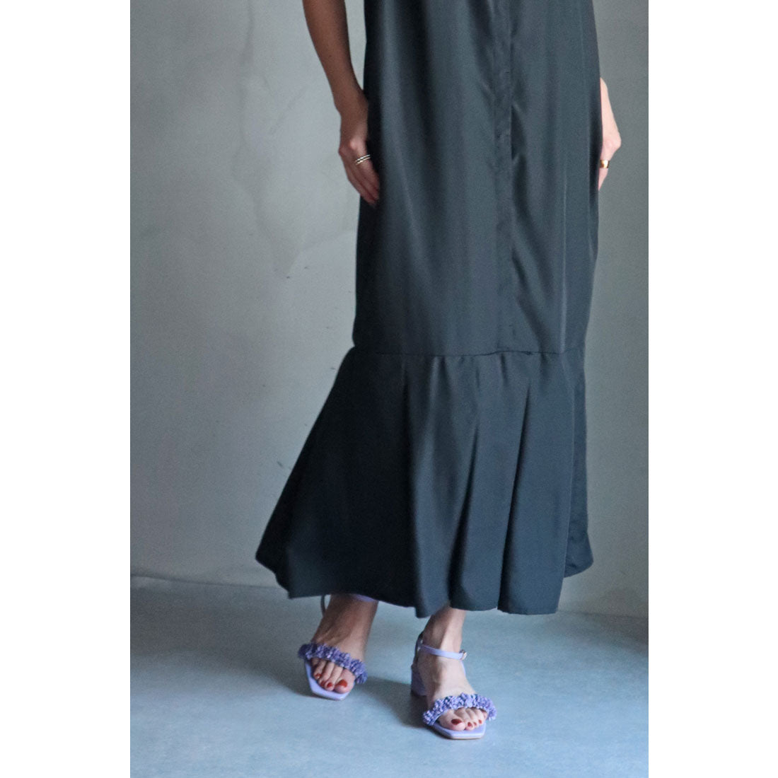 ミレム mirem Flower flat sandals