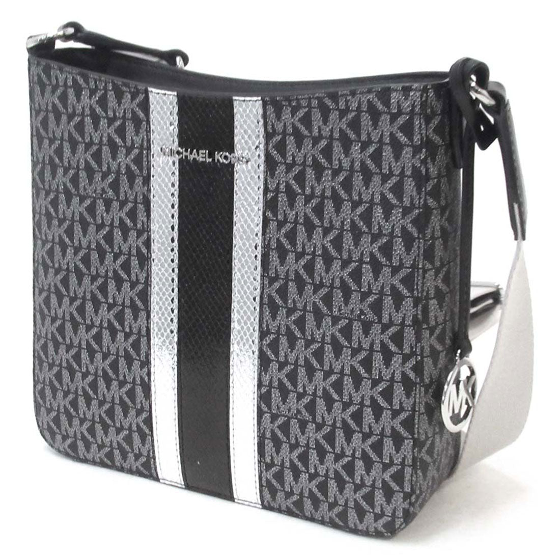 麥克·科爾斯 MICHAEL KORS MICHAEL KORS 麥克·科爾斯 直營店 飛行套裝 旅行 小型 簽名 信使 肩背包 35F4STVC5V 黑色