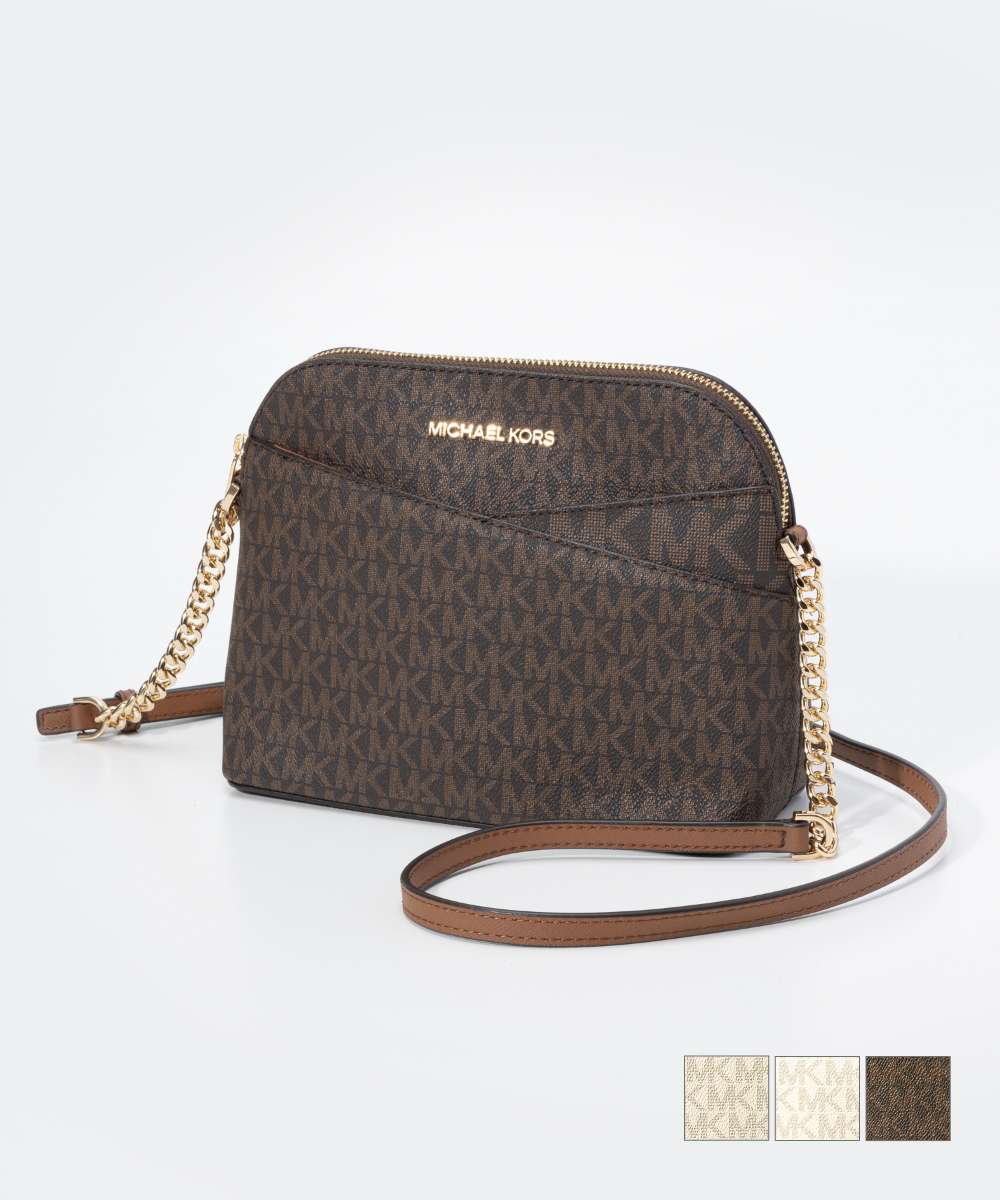 麥克·科爾斯 MICHAEL KORS 麥克·科爾斯 MICHAEL KORS Jet Set Travel 中型標誌圓頂斜背包 JET SET TRAVEL 圓頂 斜背 中型