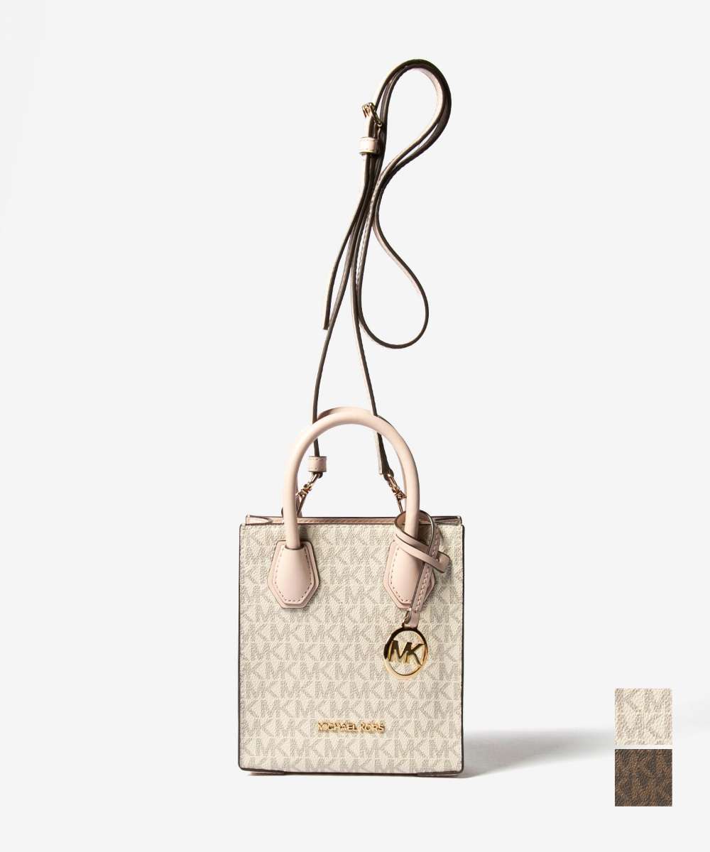 麥克·科爾斯 MICHAEL KORS 麥克·科爾斯 MICHAEL KORS Mercer 超小型標誌與皮革斜挎包 MERCER 購物托特 女士