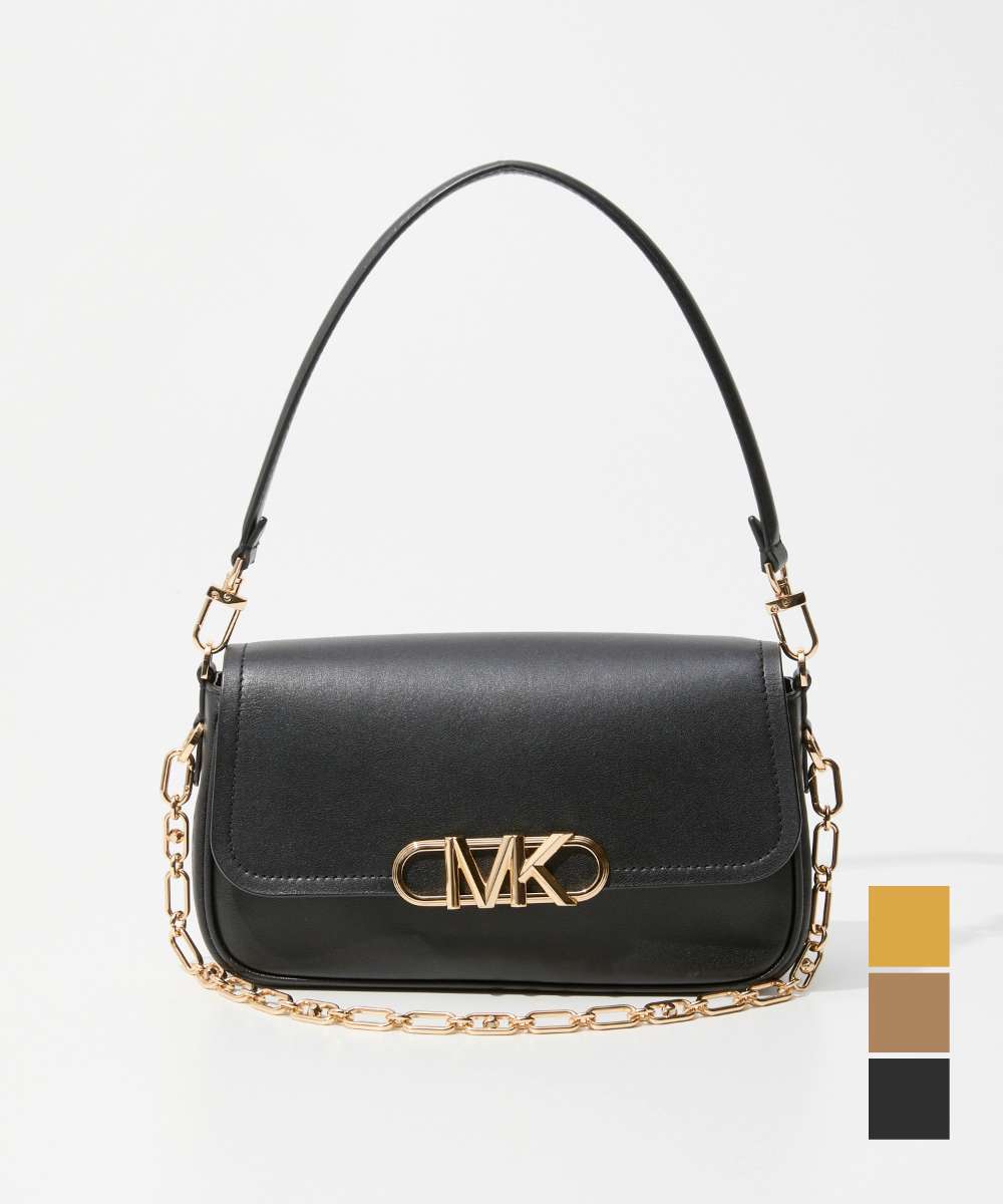 マイケルコース MICHAEL KORS マイケルコース MICHAEL KORS PARKER パーカー MD CONV POUCHETTE SHLDR ミディアム レザー ショルダーバッグ 30F2G7PC2L レディース バッグ （BLACK/ブラック） BLACK/ブラック