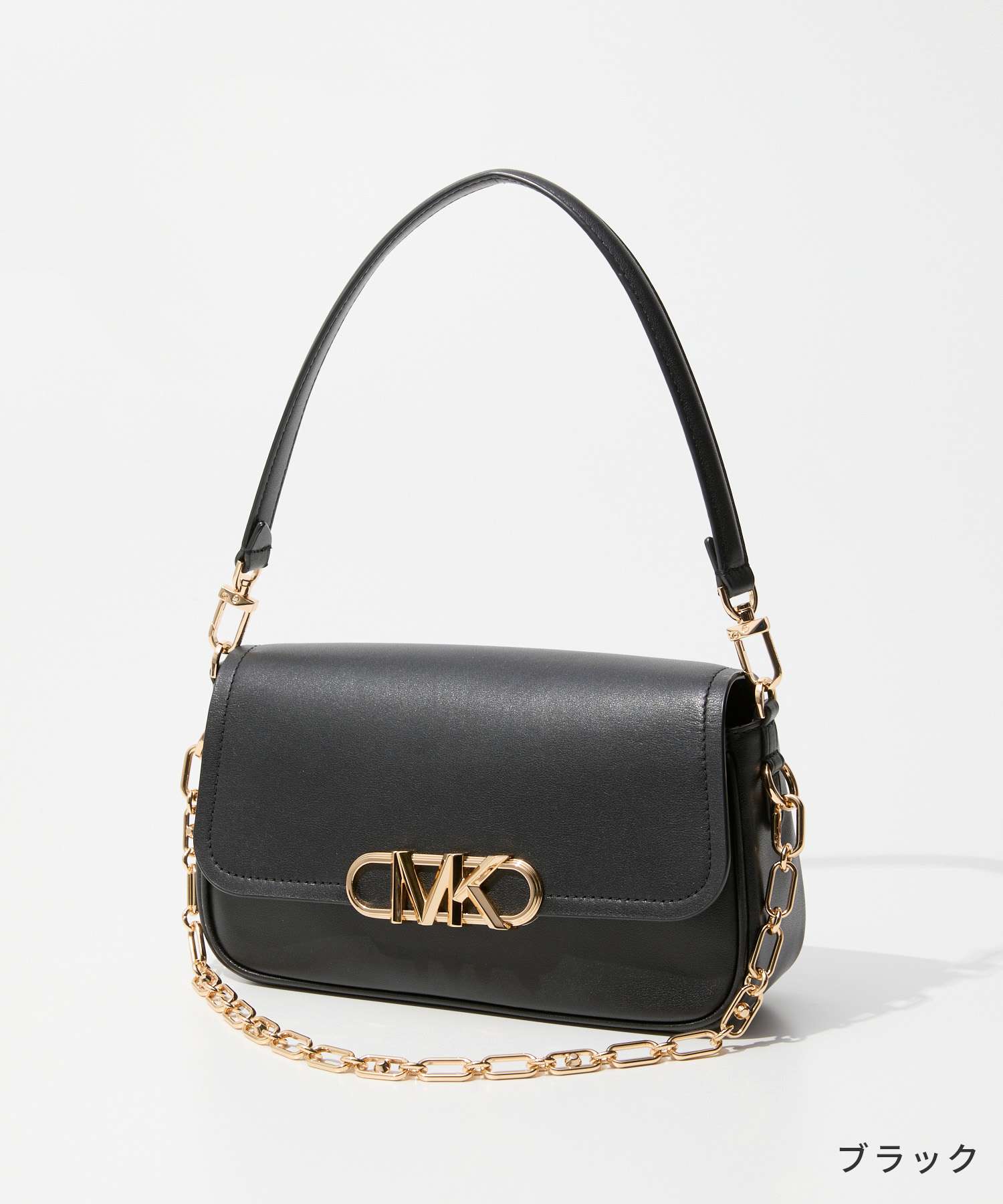 マイケルコース MICHAEL KORS マイケルコース MICHAEL KORS PARKER パーカー MD CONV POUCHETTE SHLDR ミディアム レザー ショルダーバッグ 30F2G7PC2L レディース バッグ （BLACK/ブラック） BLACK/ブラック