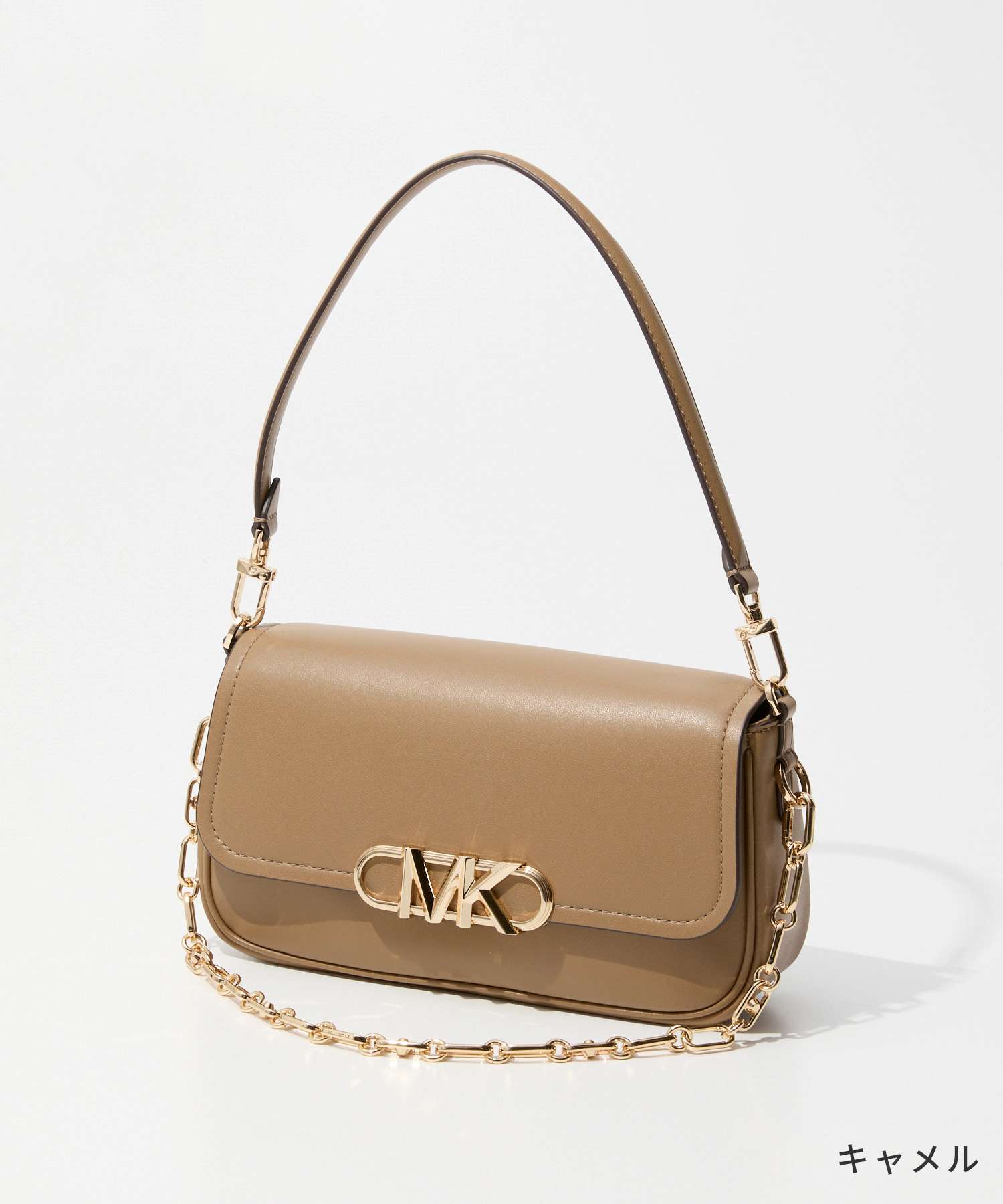 マイケルコース MICHAEL KORS マイケルコース MICHAEL KORS PARKER パーカー MD CONV POUCHETTE SHLDR ミディアム レザー ショルダーバッグ 30F2G7PC2L レディース バッグ （BLACK/ブラック） BLACK/ブラック