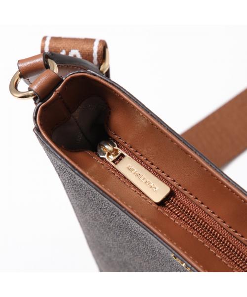 【ほぼ未使用】MICHAEL KORS ボディバッグ メンズ レザー ブラウン メルカリ