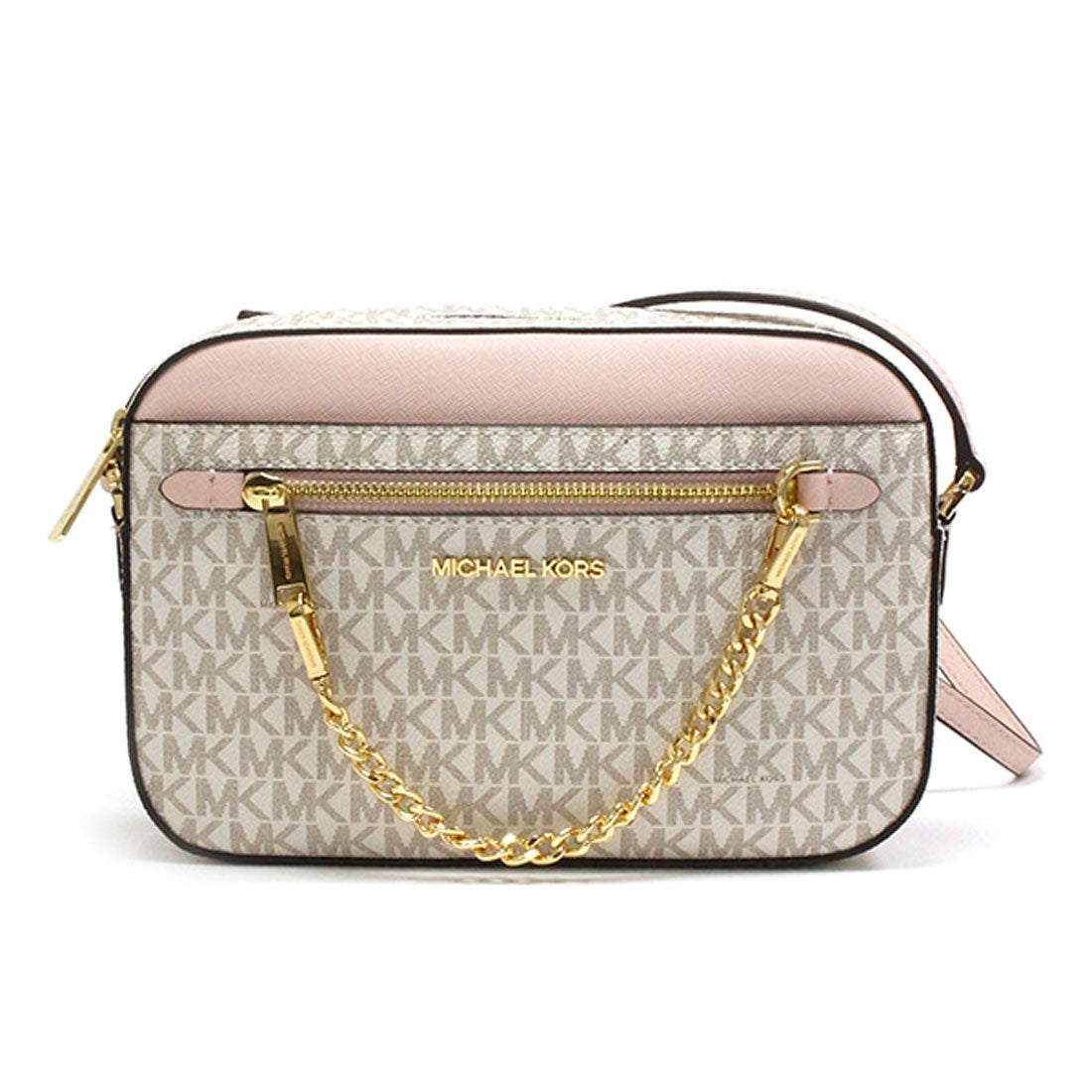 マイケルコース MICHAEL KORS マイケルコース ショルダーバッグ MICHAEL KORS ラージ EW ジップ チェーン クロスボディー ジェット セット PWD BLSH MLT 35S1GTTC9B PWDBL
