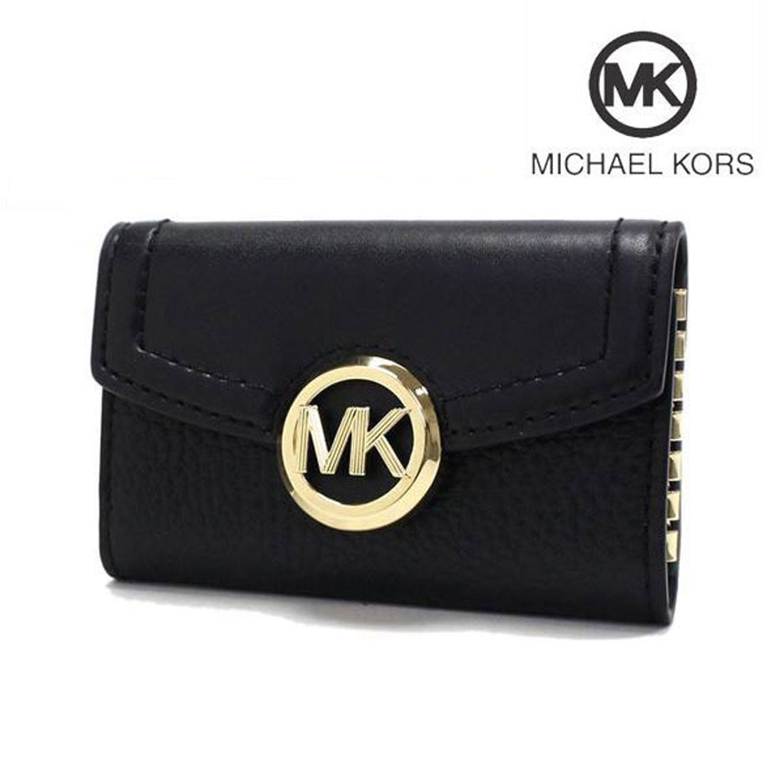 Michael Kors MICHAEL KORS Michael Kors key case for women MICHAEL KORS key case key holder key ring 35F9GFTP5L BLACK