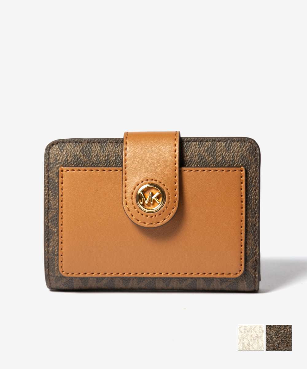 マイケルコース MICHAEL KORS マイケルコース MICHAEL KORS Small Signature Logo Wallet スモール シグネチャー 二つ折り財布 レディース （ブラウン/エイコーン） ブラウン/エイコーン