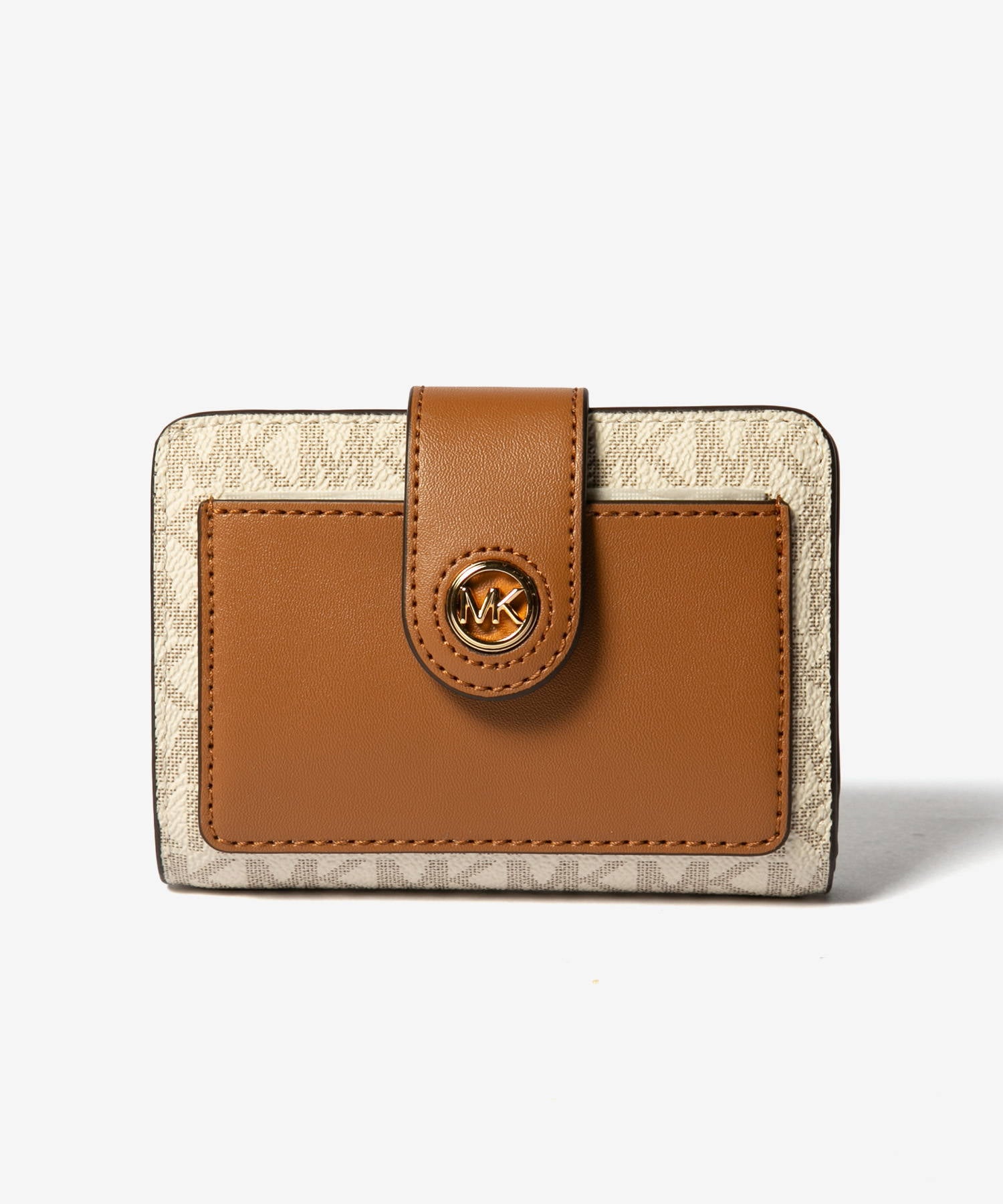 マイケルコース MICHAEL KORS マイケルコース MICHAEL KORS Small Signature Logo Wallet スモール シグネチャー 二つ折り財布 レディース （バニラ/エイコーン） バニラ/エイコーン