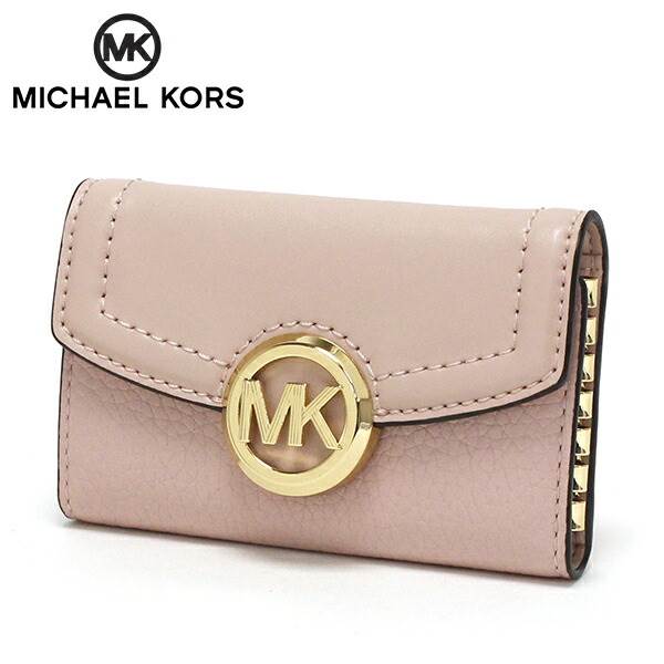 Michael Kors MICHAEL KORS Michael Kors key case for women MICHAEL KORS key case key holder key ring 35F9GFTP5L BLACK