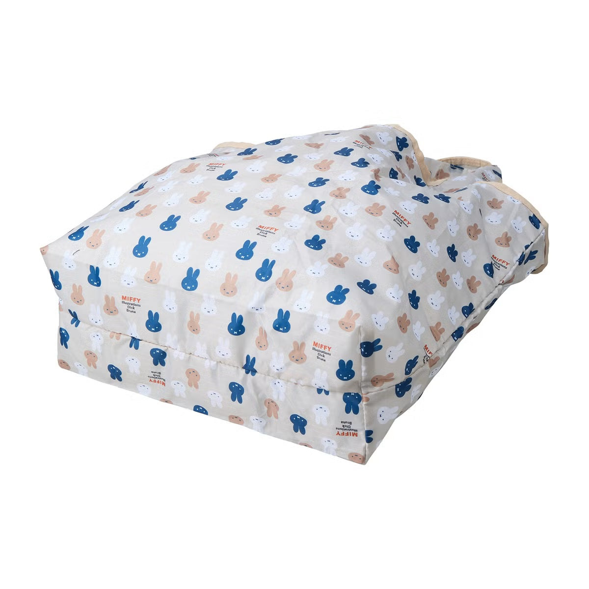 ミッフィー miffy 折りたたみエコバッグ Mサイズ 20L （B274.グレーメニー） B274.グレーメニー