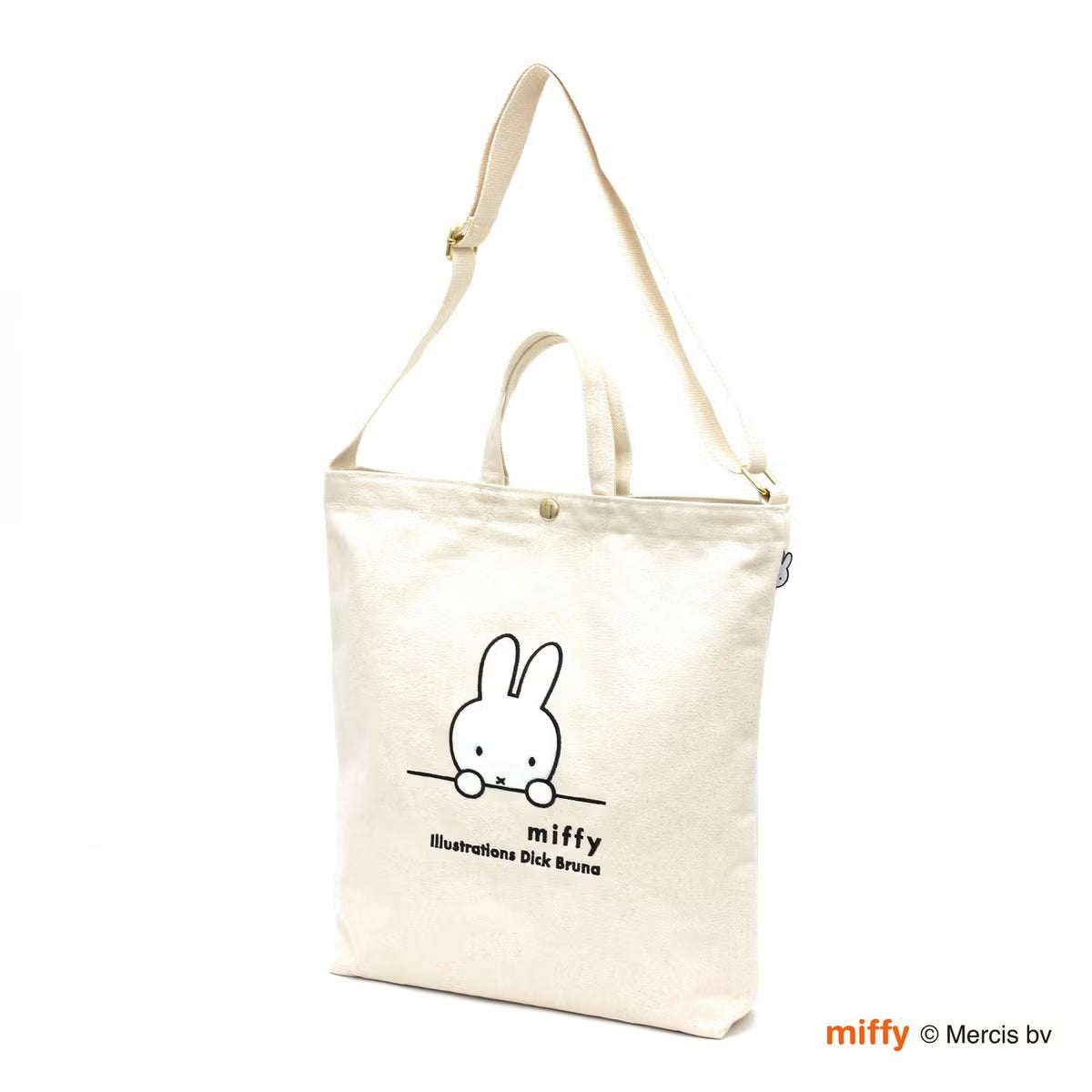 ミッフィー miffy 2WAY帆布トートショルダーバッグ （B241.ナチュラルミッフィーフェイス） B241.ナチュラルミッフィーフェイス