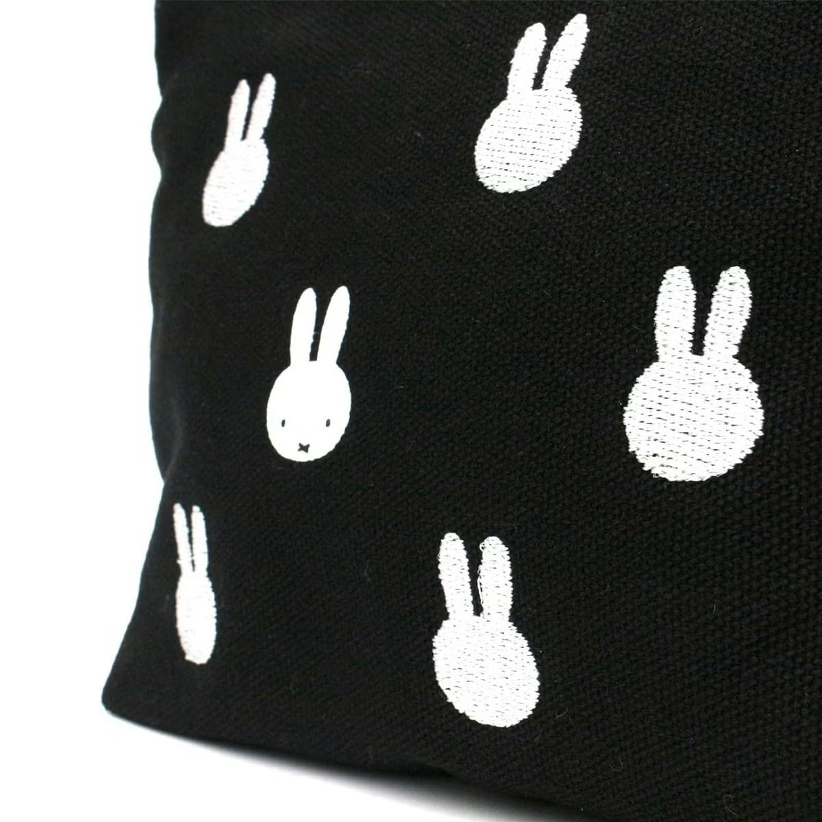 ミッフィー miffy 帆布ポーチ （帆布ポーチ モノグラムフェイス ブラック） 帆布ポーチ モノグラムフェイス ブラック