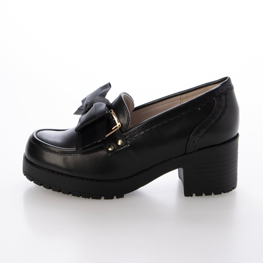 ミニア minia リボンバックルパンプス （BLK） BLK