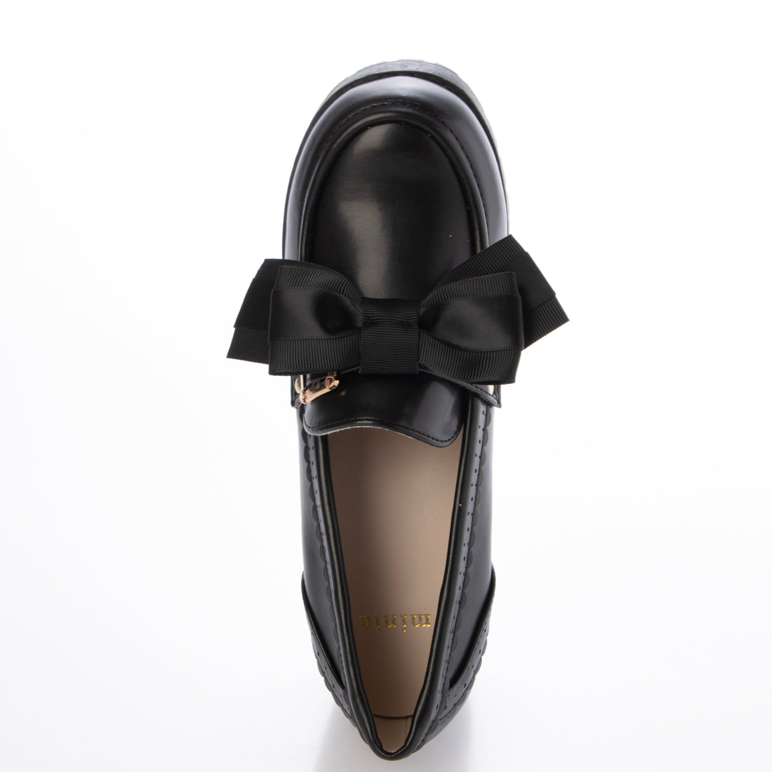 ミニア minia リボンバックルパンプス （BLK） BLK