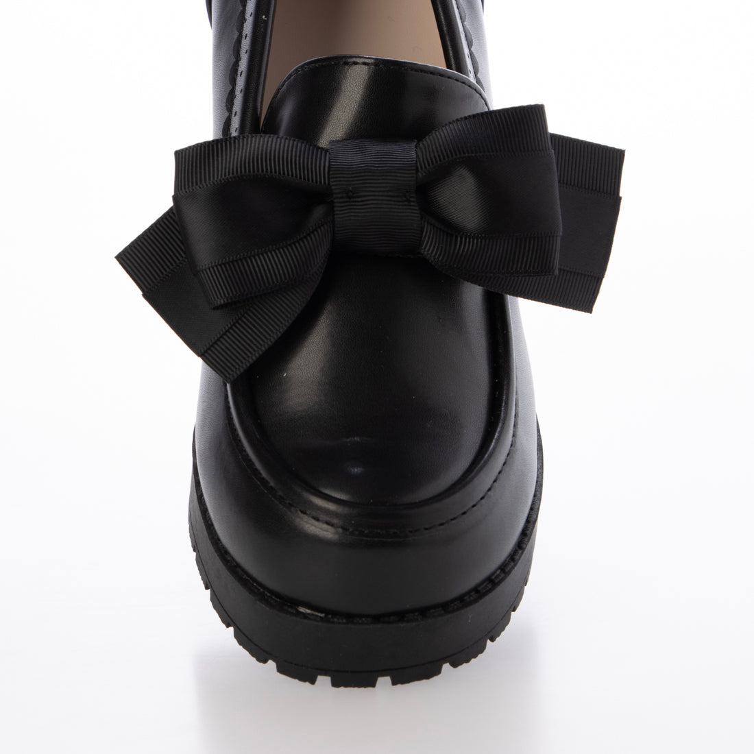 ミニア minia リボンバックルパンプス （BLK） BLK