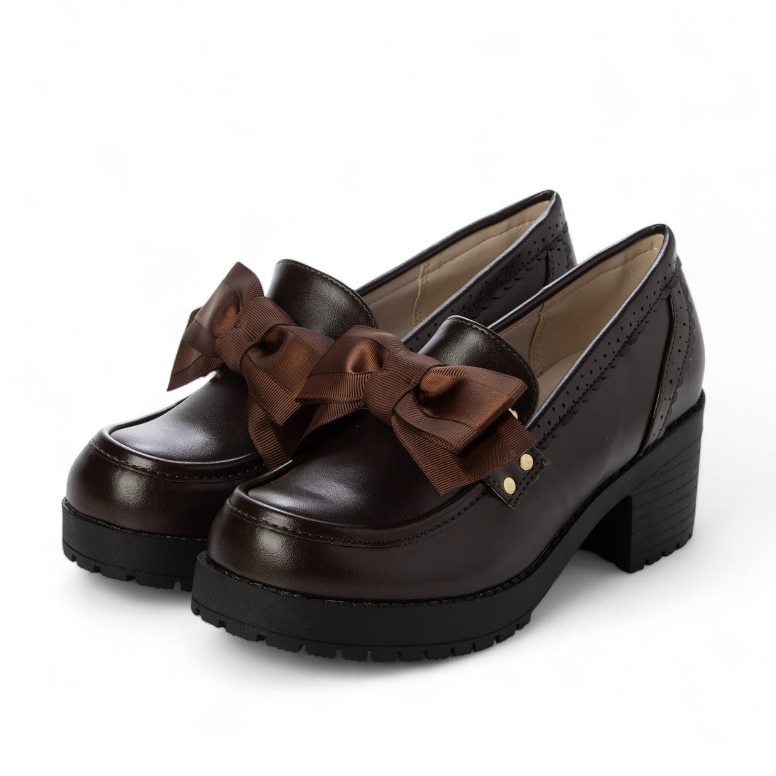 ミニア minia リボンバックルパンプス （BR） BR