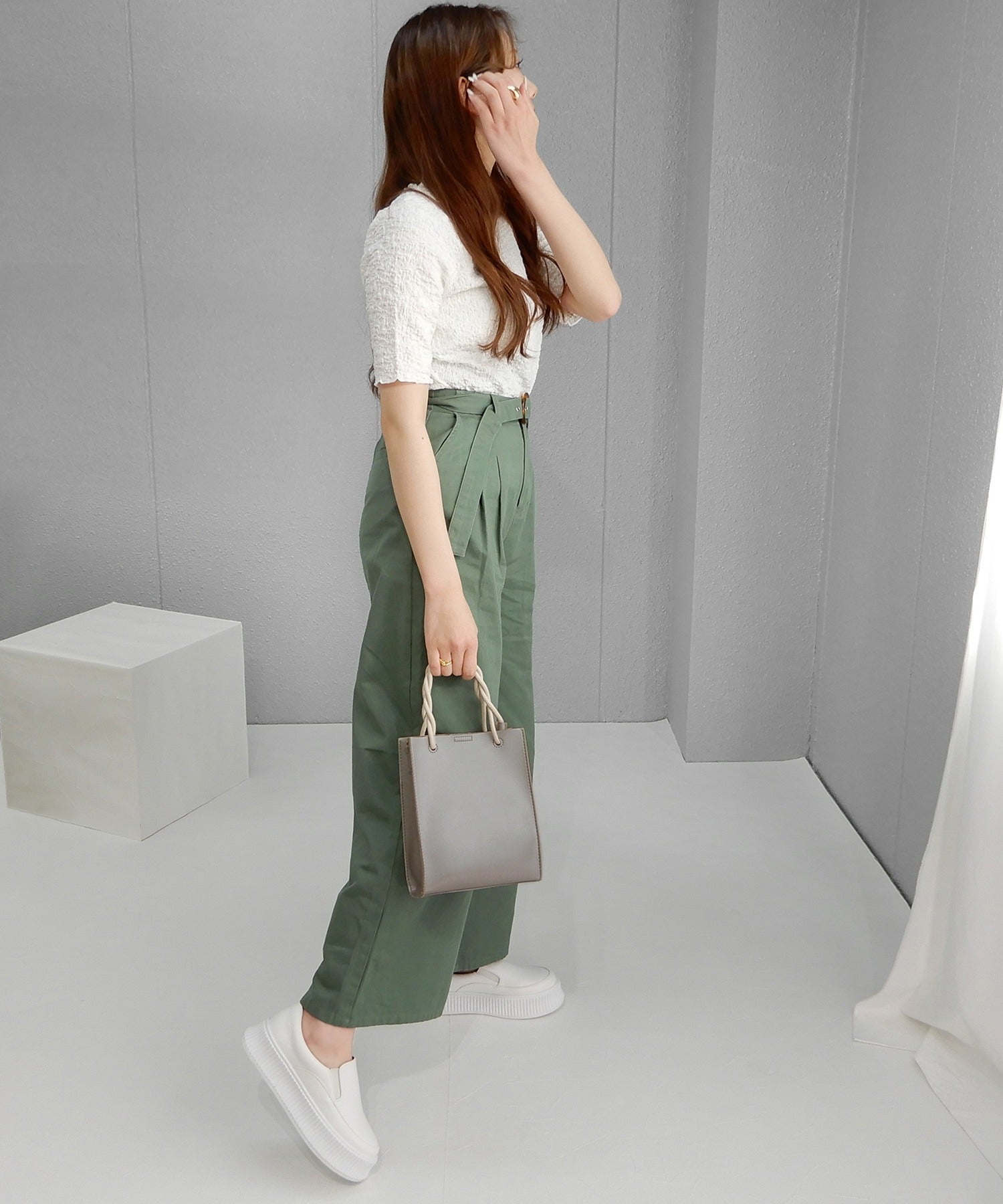 minia track sole slip-on sneakers