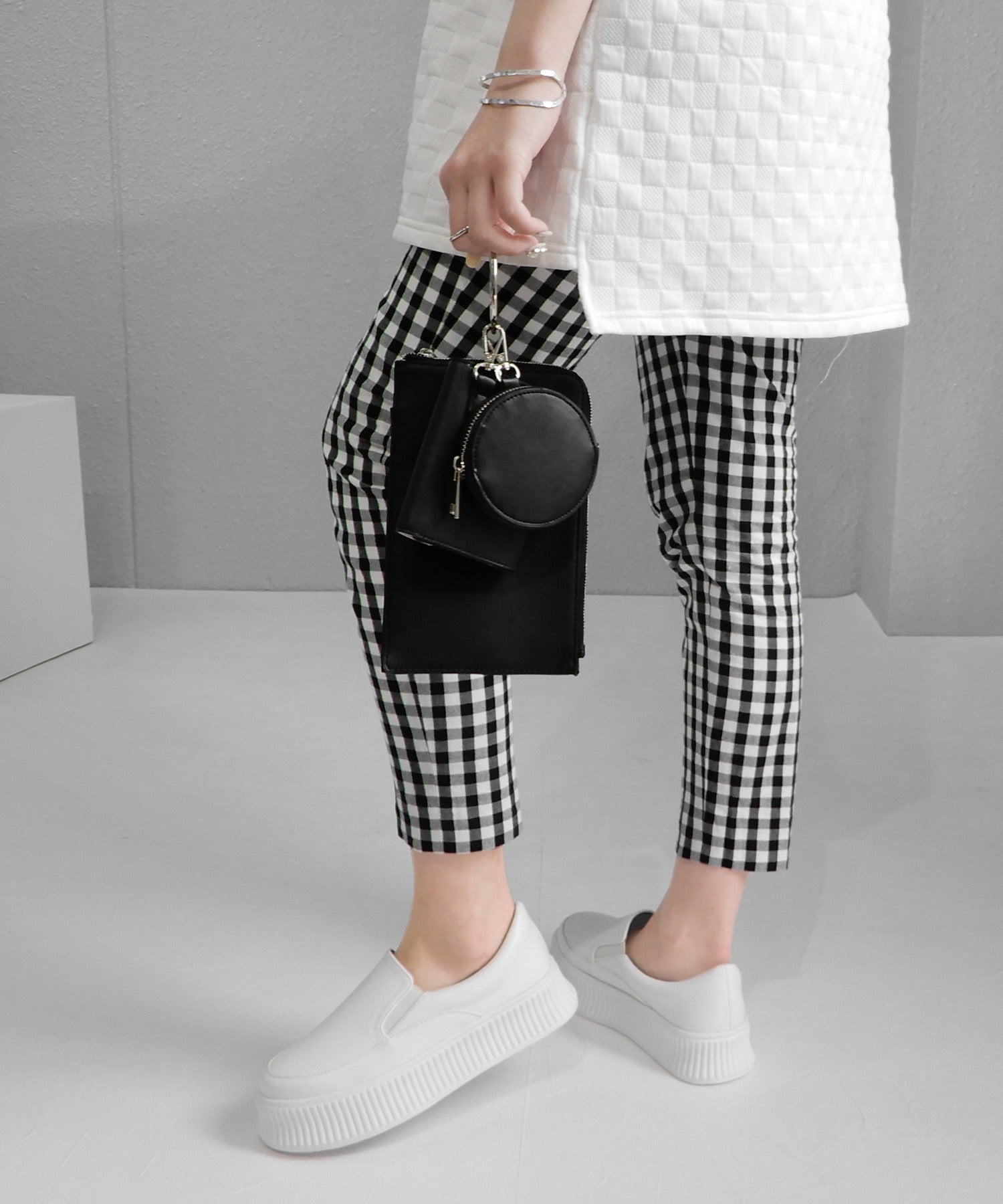 minia track sole slip-on sneakers