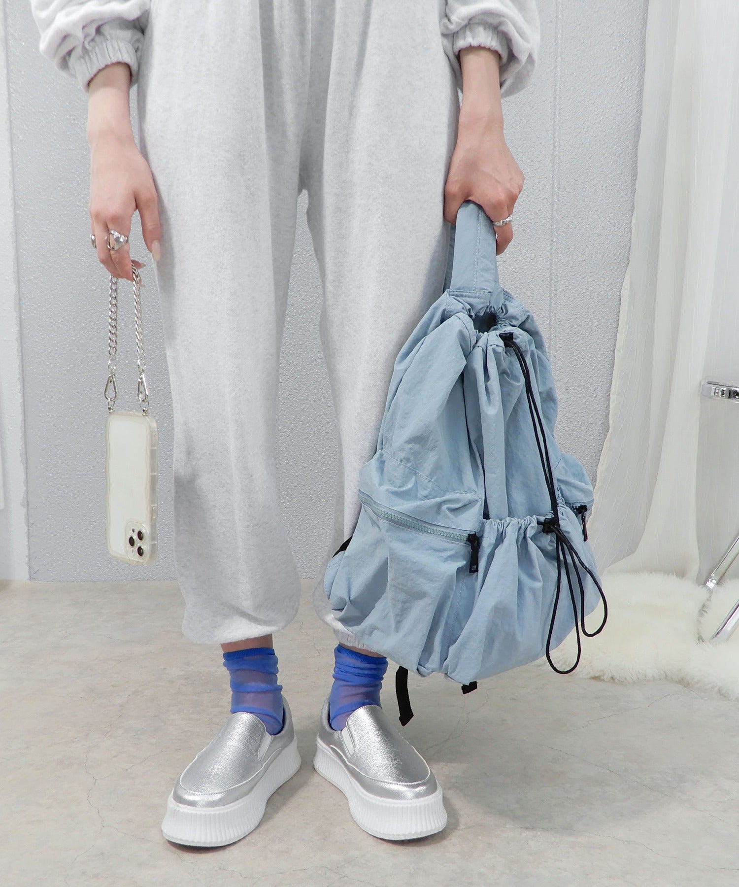 minia track sole slip-on sneakers