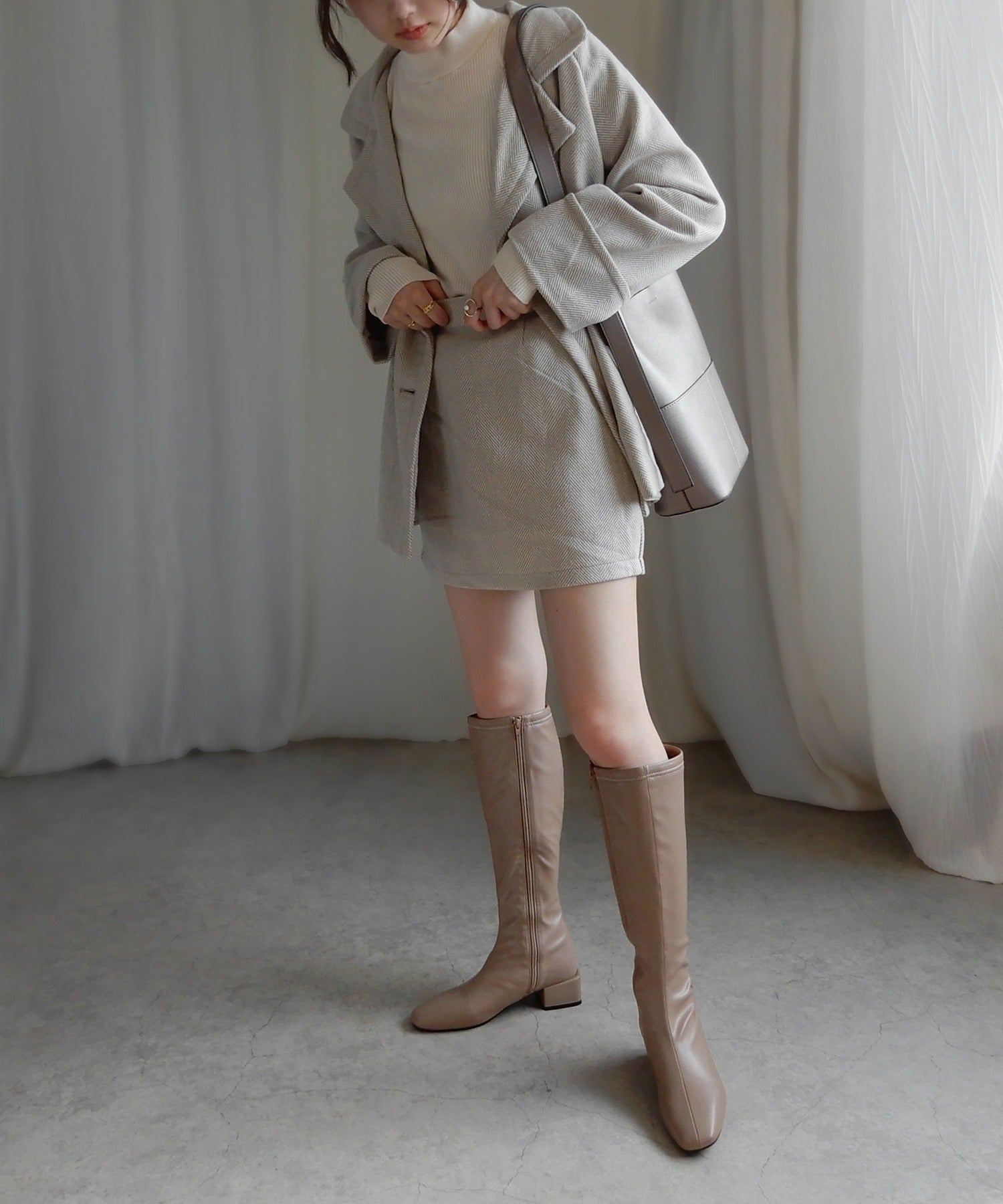ミニア minia ストレッチロングブーツ