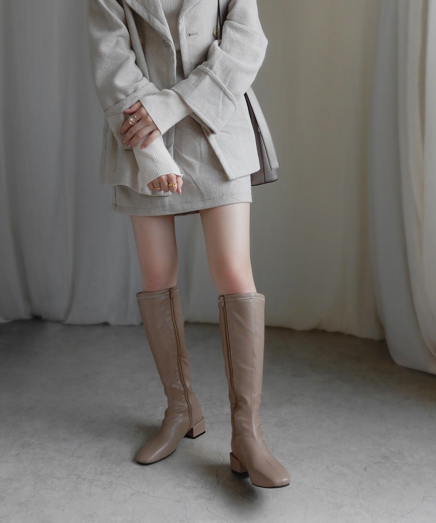 ミニア minia ストレッチロングブーツ